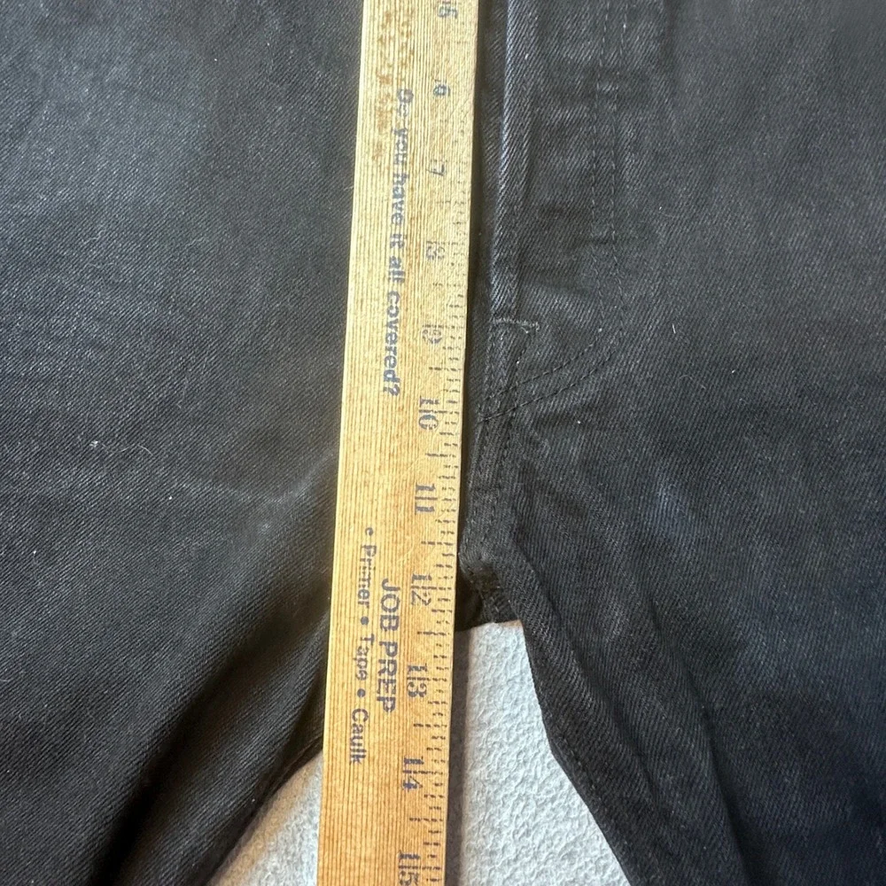 Levis 501 Jeans Mens 38x32 Black Original Fit Button Fly Straight Leg Denim